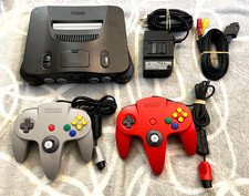 LOT Console Nintendo 64 N64 PAL + 1 Manette Grise Officiel + Cable + Jeu COMPLET