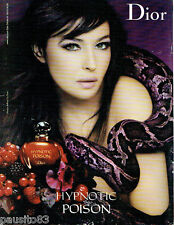 PUBLICITE ADVERTISING 115  2009  DIOR  parfum HYPNOTIC POISON & MONICA BELLUCI
