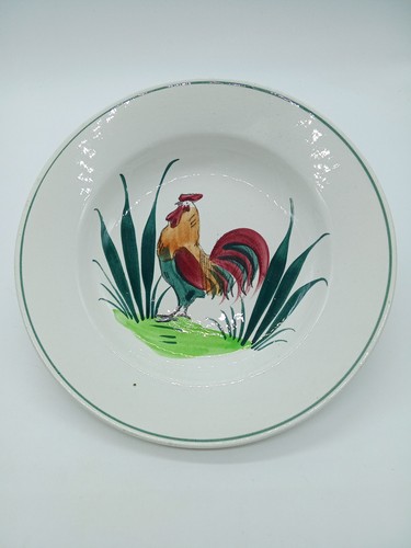 Assiette decor coq - ),