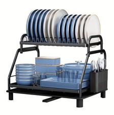 Égouttoir Vaisselle 2 Niveaux Grande Capacité – Égouttoir Amovible