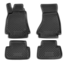 4 TAPIS DE SOL CAOUTCHOUC POUR AUDI A4 B8 DE 12/2007 A 2015