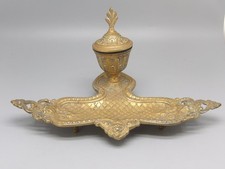 ENCRIER PORTE PLUME EN BRONZE