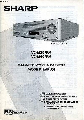 Sharp magnétoscope - sharp, à