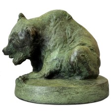 Ours de sculpture bronze