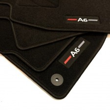 Tapis de Sol pour Audi A6 C6 S6 RS6 S-LINE Logo Velours Voiture RESTYLING 06-11