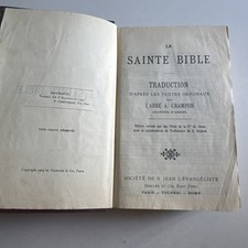 La Sainte Bible Numéro 565 Traduction Par L’abbé A. Crampon