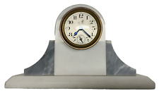 Ancienne PENDULETTE REVEIL art-déco marbre fonctionne marque au lion