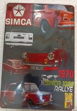 Plaque Métal Tôlée Vintage