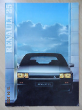 catalogue Renault 25 juin 1986 R25 V6 Turbo DX gtx gts ts td