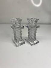 Paire de bougeoir cristal