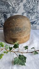 ANCIENNE TETE A CHAPEAU  BOULE  EN BOIS