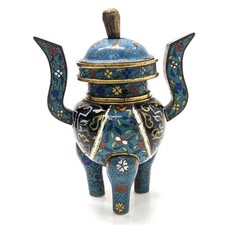 Brûle parfum en cloisonné