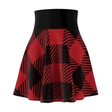 Black red checkered skater - &,