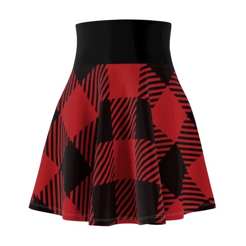 Black red checkered skater - black,