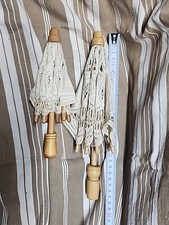 2 Petites Ombrelles Tissu Dentelle  Poupée??