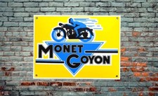 Plaque émaillée MONET GOYON moto enamel sign emailschild