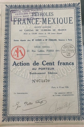 Ancien titre action - titre,,