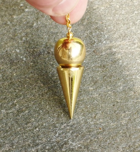 Pendule laiton massif dore - ,