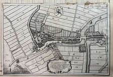 GRAVURE CARTE PLAN Flardingue