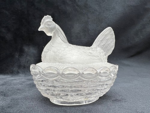 Bonbonnière ancienne verre - en,