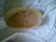 Ancien Petit Couffin Pour Poupée en Osier