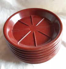 HUIT COUPELLES BAR  ANCIENNES RAMASSE MONNAIE BAKELITE DIAM 11,5cm