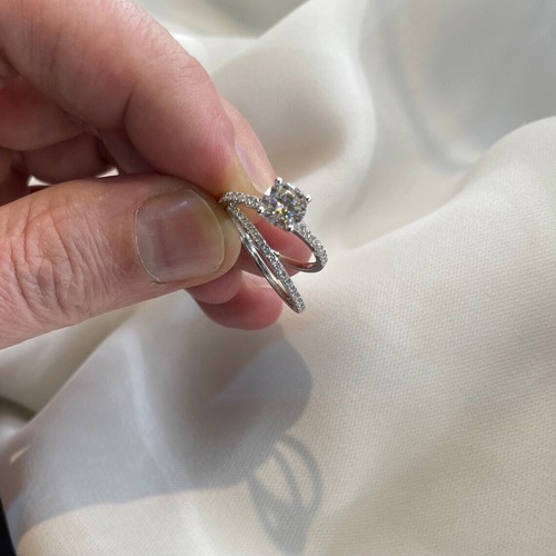 Carat moissanite bague - 1,