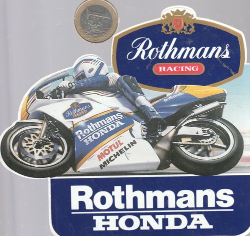 Autocollant moto rothmans - gp.,