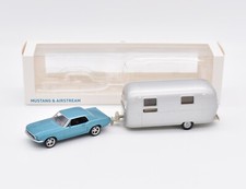Ford Mustang Bleue + Caravane Airstream 1968 NOREV JET-CAR 1/43 270582