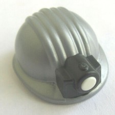 Playmobil Casque de Mineur  gris  neuf se16