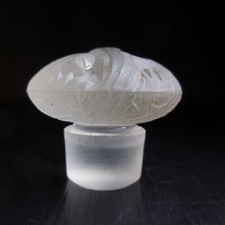 Bouchon carafe verre cristal opaque design Lalique vintage art déco France N8368