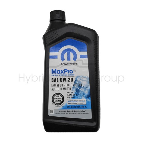 Huile moteur mopar 0w20 sae - huile,