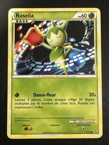 Carte pokémon roselia 95 - carte,