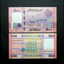 LIBAN Billet 5000 livres * UNC