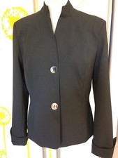 Veste femme  col officier noir