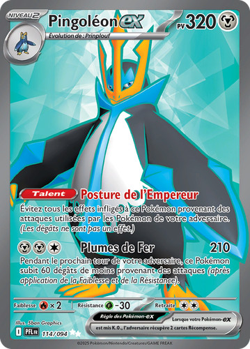 Carte pokémon pingoléon - carte,