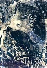 VHILS : Glance - Sérigraphie