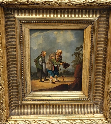 Tableau ancien scène de - tableau, ancien.