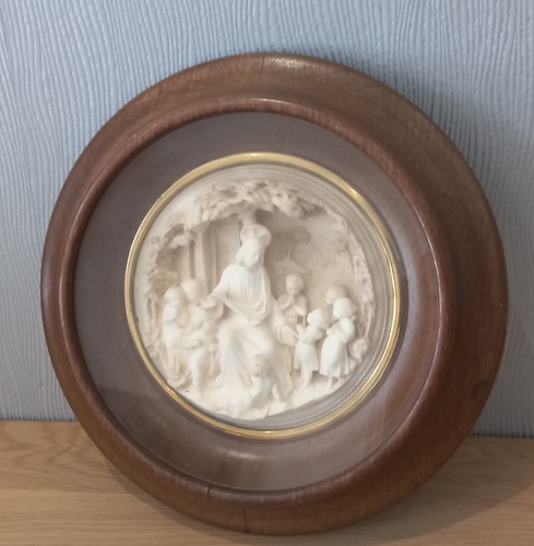 Reliquaire médaillon bois - reliquaire, en
