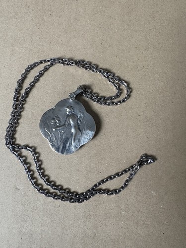 Pendentif miroir 1900 art - pendentif,
