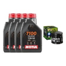 Set / Entretien Ducati Monster 696 2008 2014 4L Motul 7100 15W50 + Filtre à