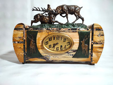 Pendule Art Déco Marbre et Bronze Signé Thomas Cartier / 1930's France / Horloge