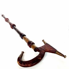 ANCIENNE CANNE A  SYSTÈME ETHNIQUE NORD AFRIQUE BERBÈRE TOUAREG 