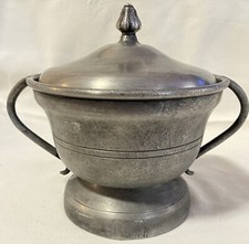 Pot A Bouillon En Étain Poinçon Fleur De Lys Période Restauration