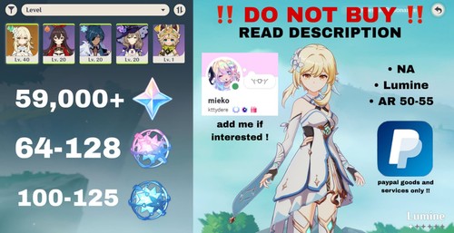 Lumine genshin farmed - [na/lumine],