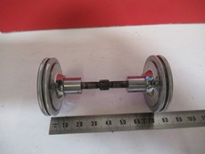 Antique Bausch Lomb Set Boutons Gear Étape Microscope Pièce Comme sur la Photo