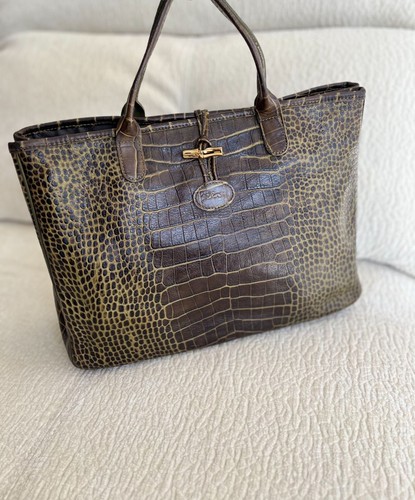 Sac longchamp roseau cuir - sac,