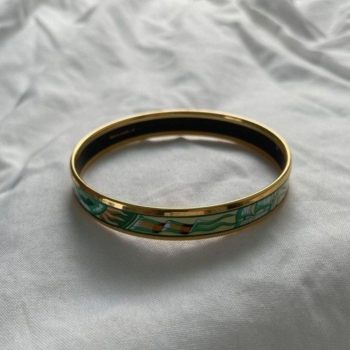 Bracelet hermes émaillé vert - hermes,