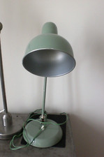 Ancienne lampe bureau/atelier style Kaiser, articulée, à poser, métal, année 50