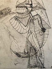 Gravure 1970 Antoine Agra